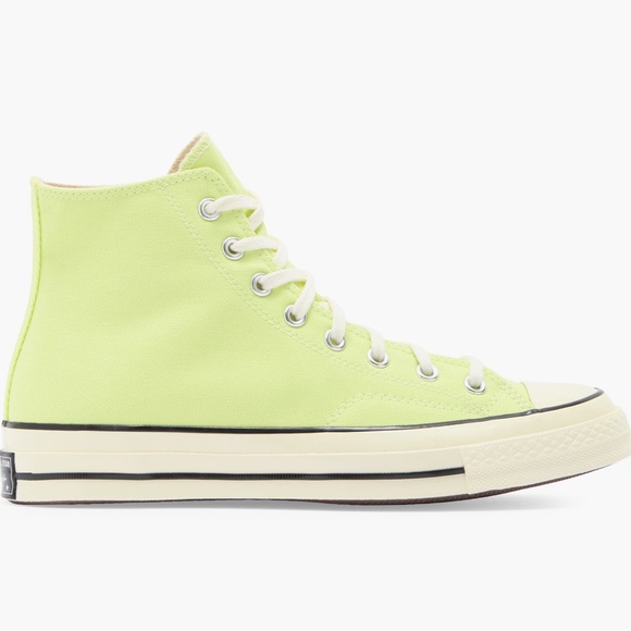 NEW| Converse Unisex Chuck Taylor All Star 70 High Top Sneaker In Citron - Picture 6 of 9